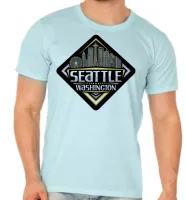 Camiseta adulto ou infantil Seattle Washington lembrança - Foto 4