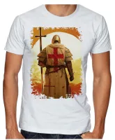 Camiseta adulto ou infantil templario cavaleiro Cruz Jesus Cristo - Foto 2