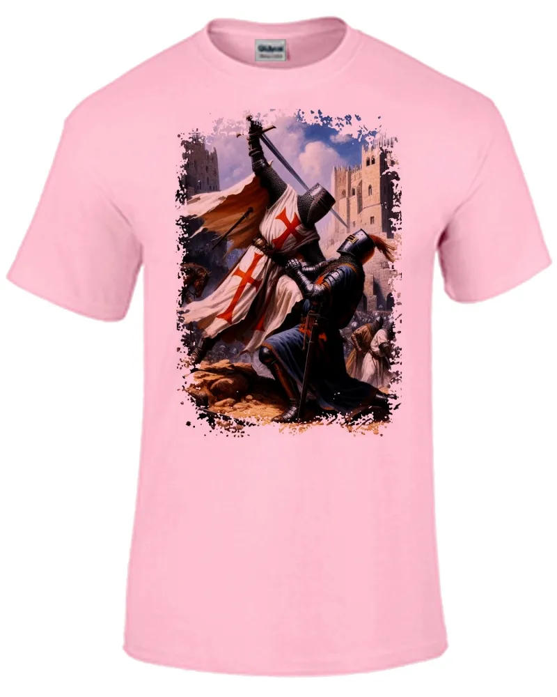 Camiseta adulto ou infantil templario cavaleiro cruzadas