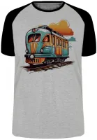 Camiseta adulto ou infantil trem colorido trensurb - Foto 4