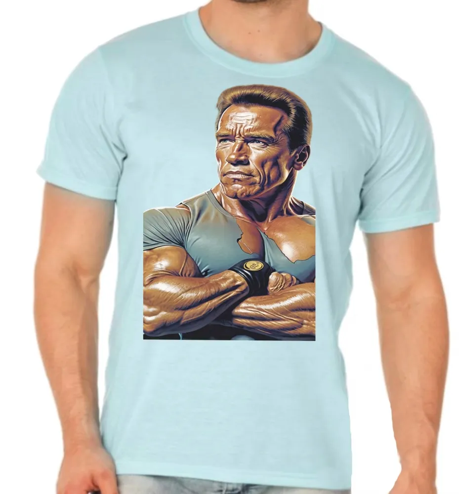 Camiseta adulto ou infantil arnold schwarzenegger musculação academia