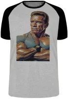 Camiseta adulto ou infantil arnold schwarzenegger musculação academia - Foto 4