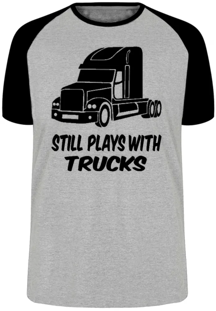 Camiseta adulto ou infantil caminhão play caminhoneiro motorista