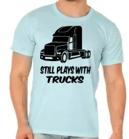 Camiseta adulto ou infantil caminhão play caminhoneiro motorista - Foto 4