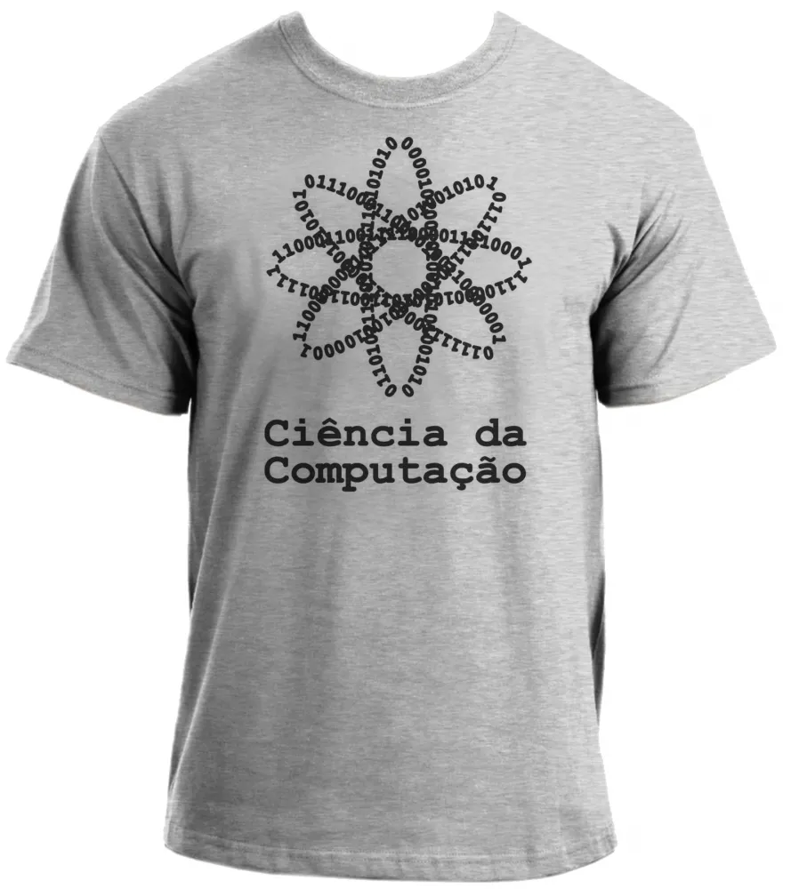 Camiseta adulto ou infantil Ciência da computação binario