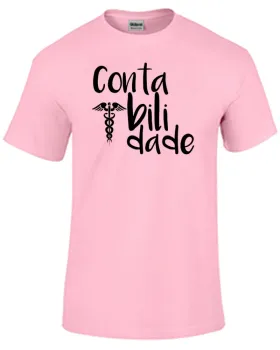 Camiseta adulto ou infantil Contabilidade contador contadora
