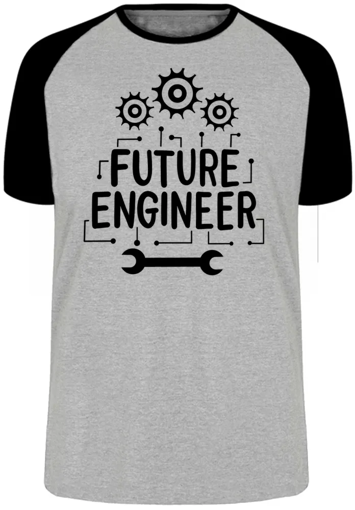 Camiseta adulto ou infantil Futuro engenheiro engenharia Imagem