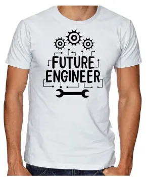 Camiseta adulto ou infantil Futuro engenheiro engenharia - Foto 2