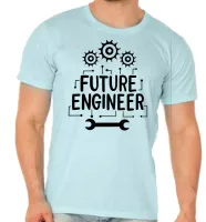 Camiseta adulto ou infantil Futuro engenheiro engenharia - Foto 4