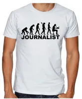 Camiseta adulto ou infantil Jornalismo jornalista - Foto 2