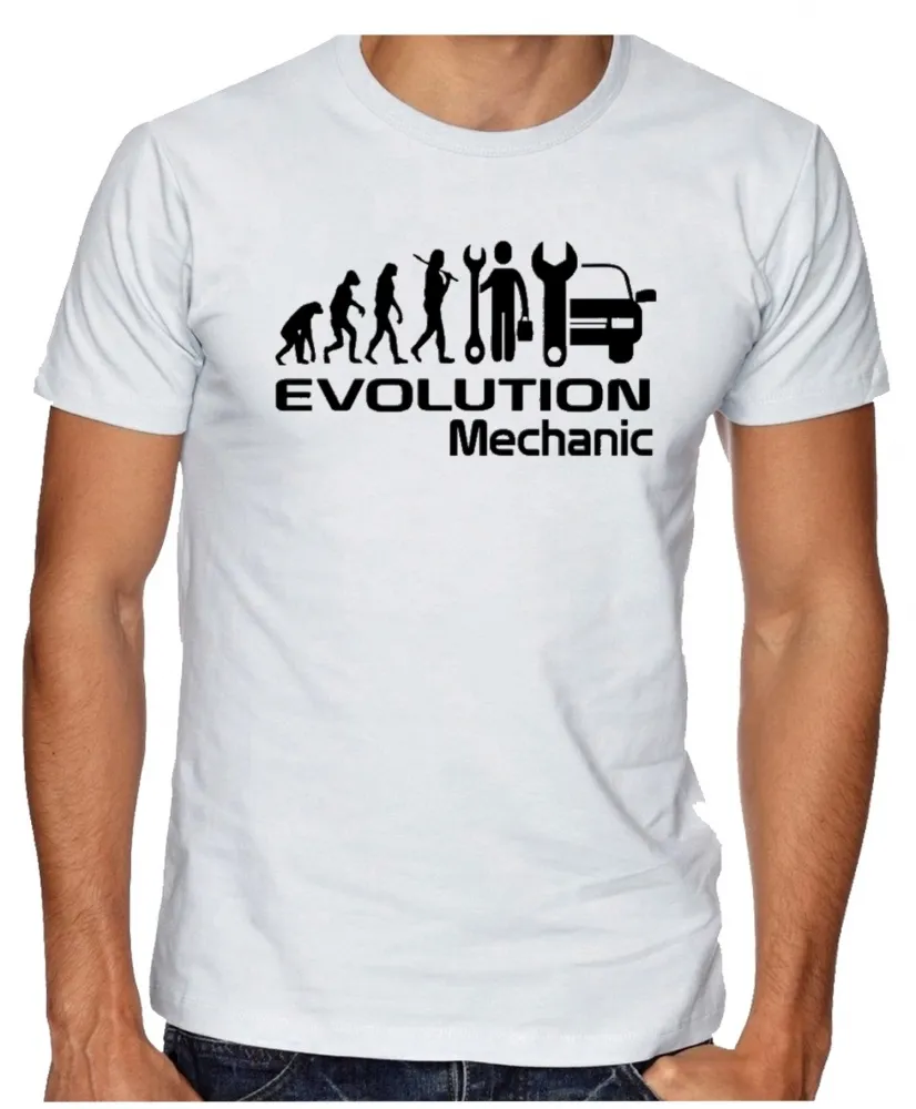 Camiseta adulto ou infantil Mecanico carros oficina evolução