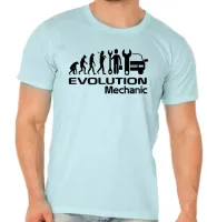Camiseta adulto ou infantil Mecanico carros oficina evolução - Foto 2