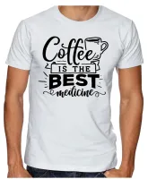 Camiseta adulto ou infantil Medicina Café melhor remédio - Foto 2