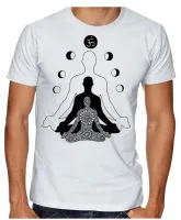 Camiseta adulto ou infantil Meditação Yoga Reiki meditar - Foto 2