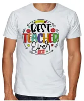 Camiseta adulto ou infantil Melhor professor professora Teacher - Foto 2