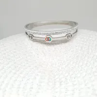 Bracelete gucci com zirconia - Aço Inox 316L - Foto 3