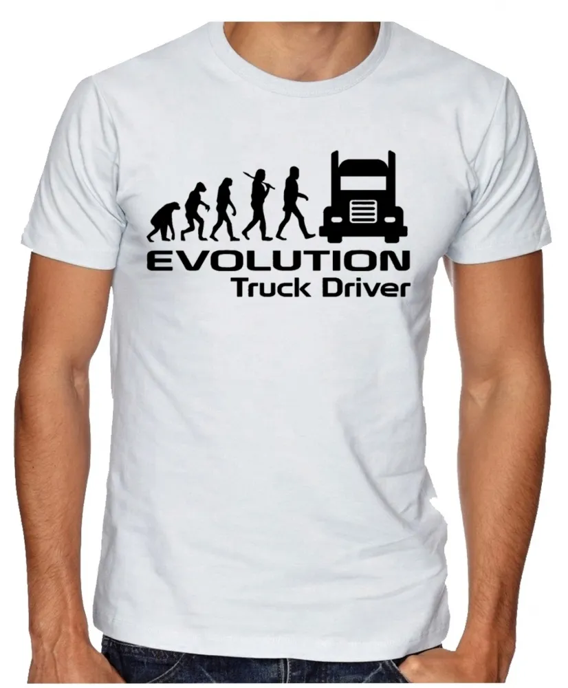 Camiseta adulto ou infantil Motorista caminhão evolução caminhoneiro Imagem