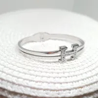  Bracelete estilo hermes com zirconia - Aço Inox 316L - Foto 2