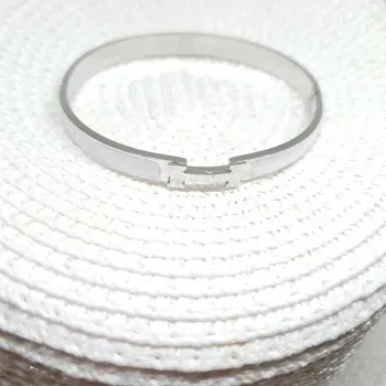 Bracelete h estilo hermes - Aço Inox 316L - Foto 2