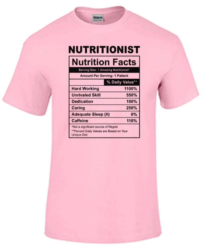 Camiseta adulto ou infantil Nutrição nutricionista profissão