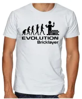 Camiseta adulto ou infantil Pedreiro construtor evolução - Foto 3