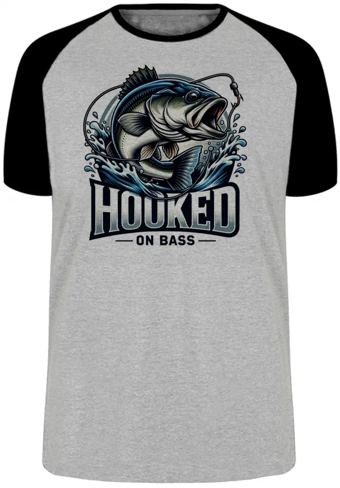 Camiseta adulto ou infantil Pescador peixe pescaria anzol Imagem