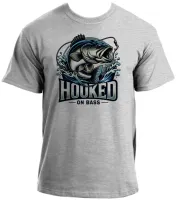 Camiseta adulto ou infantil Pescador peixe pescaria anzol - Foto 4