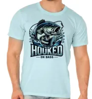 Camiseta adulto ou infantil Pescador peixe pescaria anzol - Foto 5