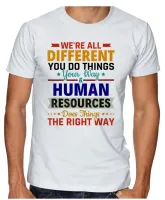Camiseta adulto ou infantil Recursos Humanos profissão - Foto 5