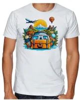 Camiseta adulto ou infantil Turismo turista estudante - Foto 2