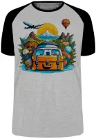 Camiseta adulto ou infantil Turismo turista estudante - Foto 4