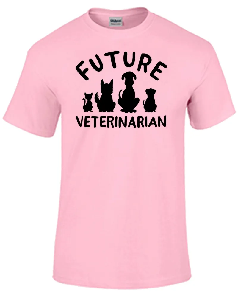 Camiseta adulto ou infantil Veterinario medico pet