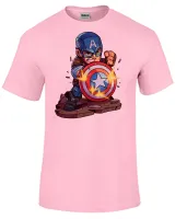 Camiseta adulto ou infantil Capitão america escudo balas - Foto 5