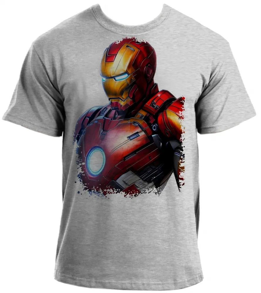 Camiseta adulto ou infantil Homem de ferro iron man