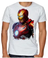 Camiseta adulto ou infantil Homem de ferro iron man - Foto 2