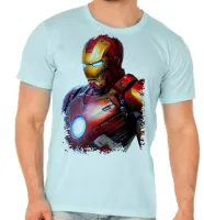 Camiseta adulto ou infantil Homem de ferro iron man - Foto 3