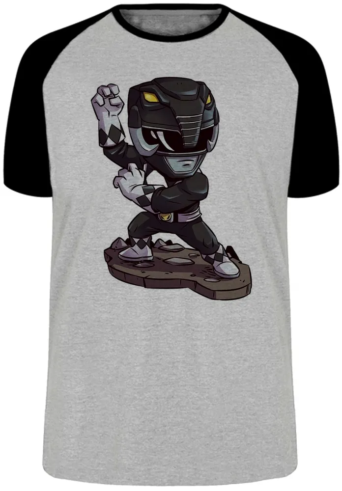 Camiseta adulto ou infantil Power ranger  black preto
