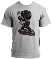Camiseta adulto ou infantil Power ranger  black preto - Foto 3