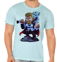 Camiseta adulto ou infantil thor martelo vingadores hero - Foto 3