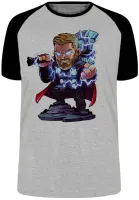 Camiseta adulto ou infantil thor martelo vingadores hero - Foto 4