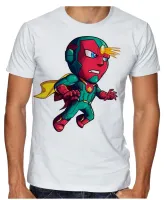 Camiseta adulto ou infantil Visão Vingadores heroi cartoon - Foto 2