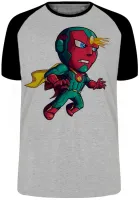 Camiseta adulto ou infantil Visão Vingadores heroi cartoon - Foto 3