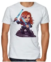 Camiseta adulto ou infantil Viuva negra vingadores mulher - Foto 4