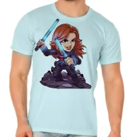 Camiseta adulto ou infantil Viuva negra vingadores mulher - Foto 5