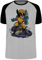 Camiseta adulto ou infantil Wolverine garra vingador logan - Foto 3