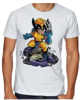 Camiseta adulto ou infantil Wolverine garra vingador logan - Foto 4