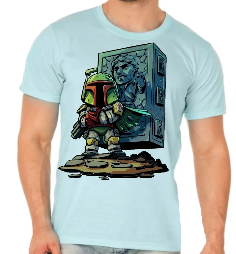 Camiseta adulto ou infantil boba fett han solo star wars Imagem