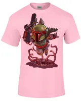 Camiseta adulto ou infantil boba fett star wars vilão - Foto 2