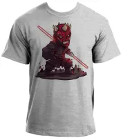 Camiseta adulto ou infantil Darth Maul vilão vader star wars - Foto 2