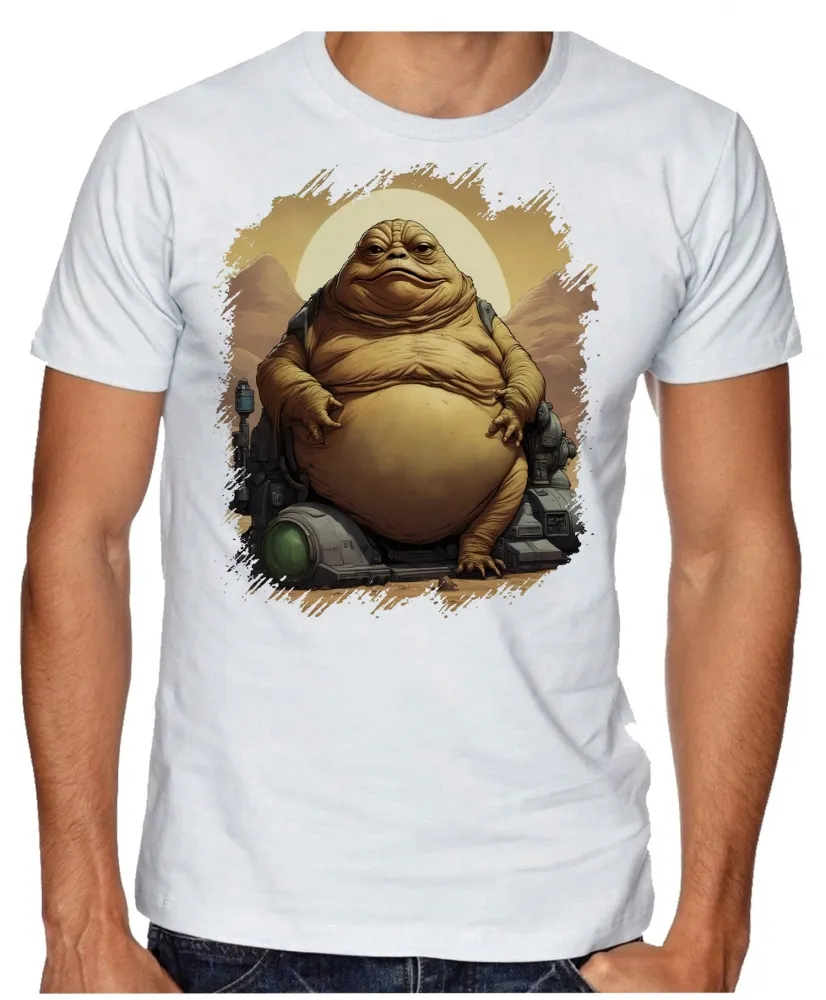 Camiseta adulto ou infantil Jabba hutt vilão star wars